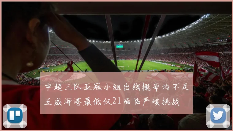 中超三队亚冠小组出线概率均不足五成海港最低仅21面临严峻挑战