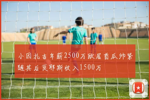 小因扎吉年薪2500万欧居首瓜帅紧随其后莫耶斯收入1500万
